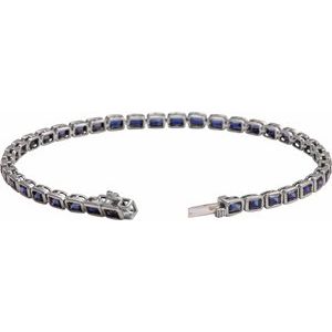 Bezel-Set Line Bracelet