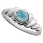 Bezel-Set Puffed Cabochon Ring