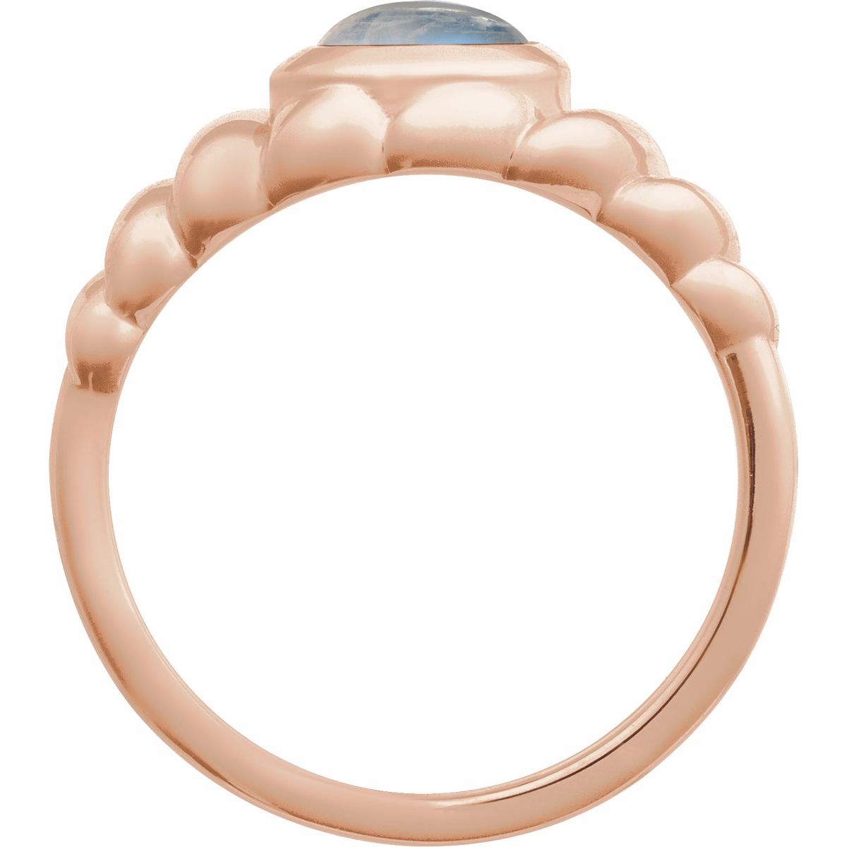 Bezel-Set Puffed Cabochon Ring