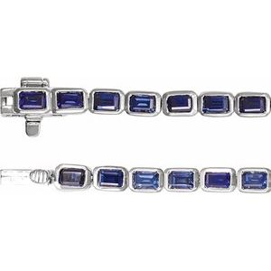 Bezel-Set Line Bracelet