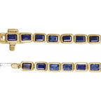 Bezel-Set Line Bracelet
