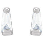 Tapered Baguette Channel-Set Stud Earrings