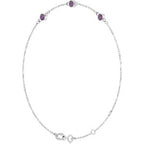 Bezel-Set Link Bracelet