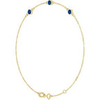 Bezel-Set Link Bracelet