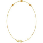 Bezel-Set Link Bracelet