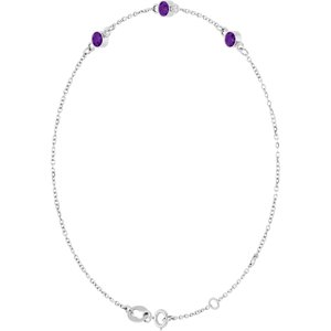 Bezel-Set Link Bracelet