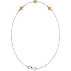 Bezel-Set Link Bracelet