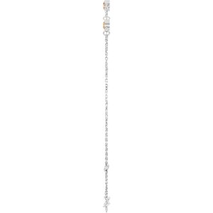 Bezel-Set Link Bracelet