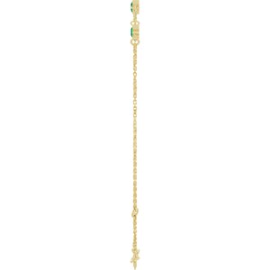 Bezel-Set Link Bracelet