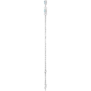 Bezel-Set Link Bracelet