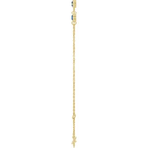 Bezel-Set Link Bracelet