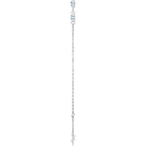 Bezel-Set Link Bracelet