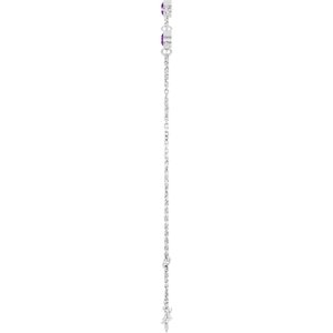Bezel-Set Link Bracelet