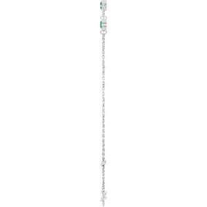 Bezel-Set Link Bracelet