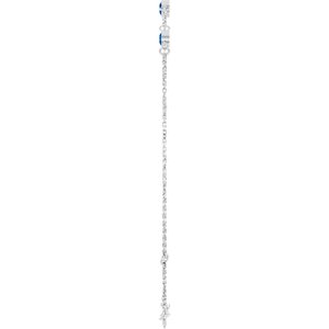 Bezel-Set Link Bracelet