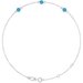 Bezel-Set Link Bracelet