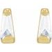Tapered Baguette Channel-Set Stud Earrings