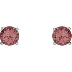 Round 4-Prong Stud Earrings
