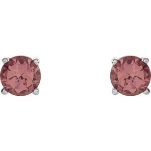Round 4-Prong Stud Earrings