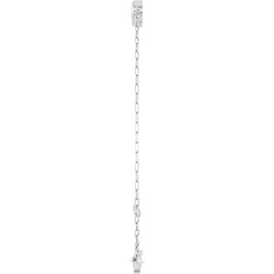 Heart & Paperclip-Style Link Bracelet