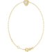 Heart & Paperclip-Style Link Bracelet