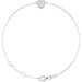 Heart & Paperclip-Style Link Bracelet