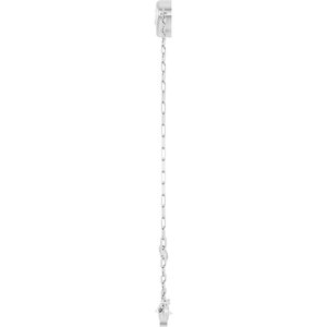 Heart & Paperclip-Style Link Bracelet