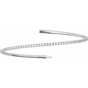 Fully Accented Flexible Bangle Bracelet