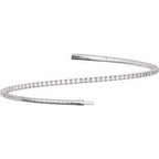 Fully Accented Flexible Bangle Bracelet