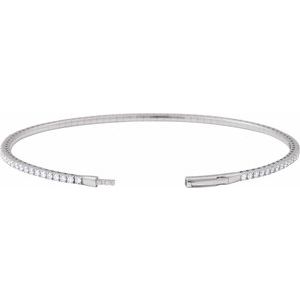 Fully Accented Flexible Bangle Bracelet