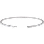 Fully Accented Flexible Bangle Bracelet