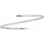Fully Accented Flexible Bangle Bracelet