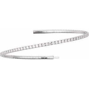 Fully Accented Flexible Bangle Bracelet