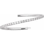 Fully Accented Flexible Bangle Bracelet