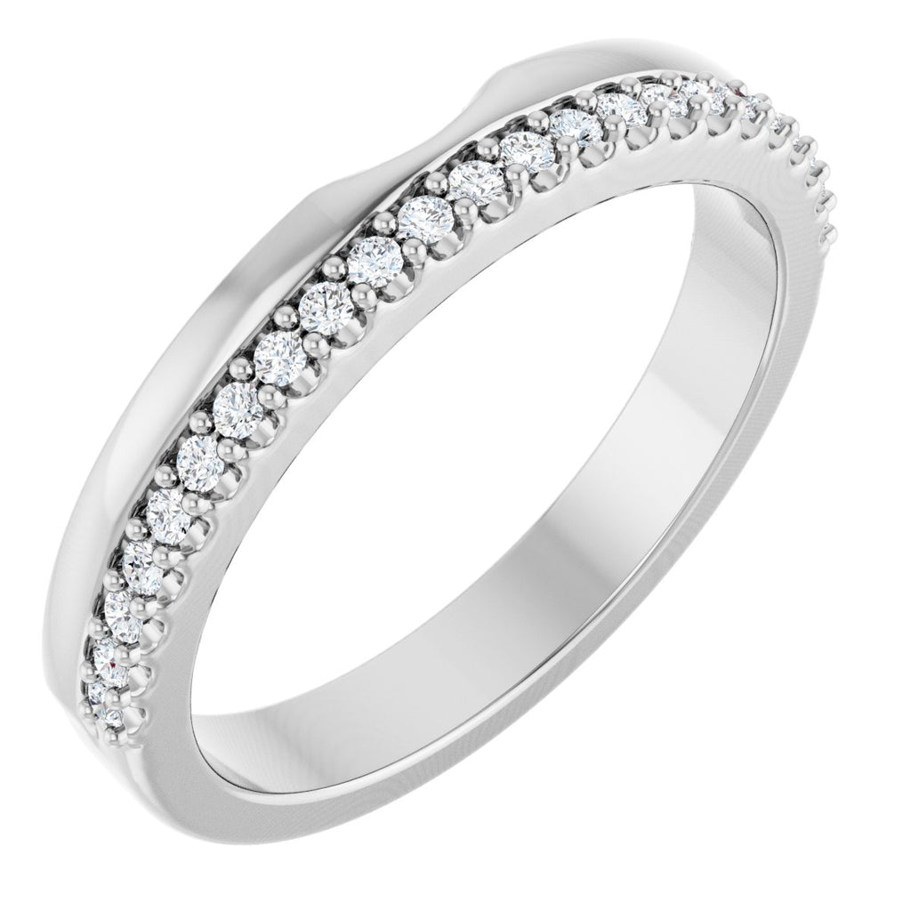 Bezel-Set Accented Engagement Ring or Band