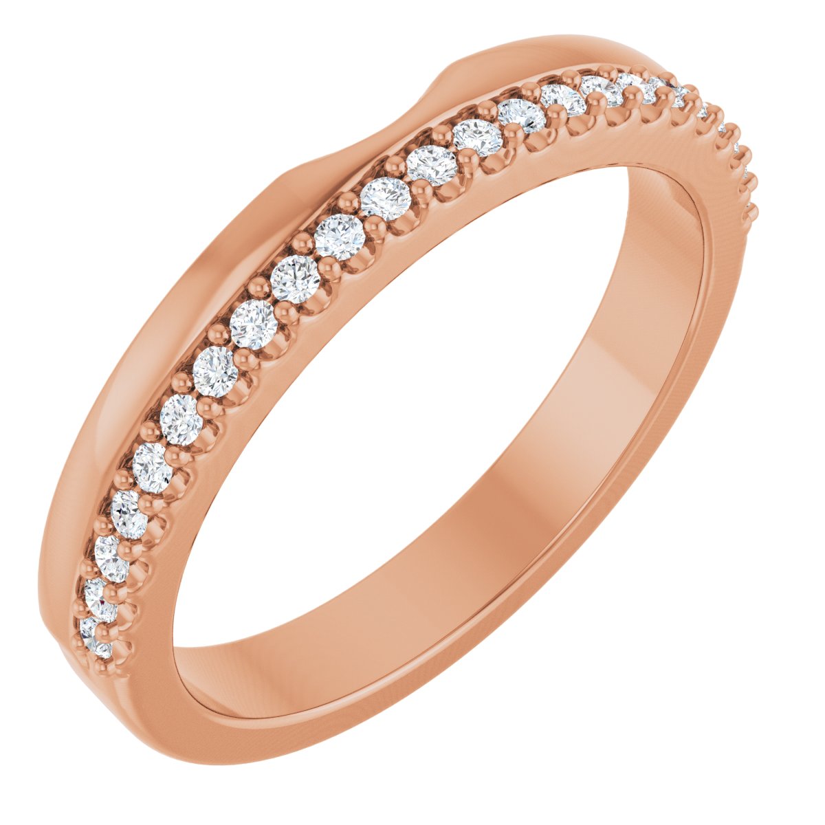 Bezel-Set Accented Engagement Ring or Band