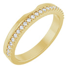 Bezel-Set Accented Engagement Ring or Band