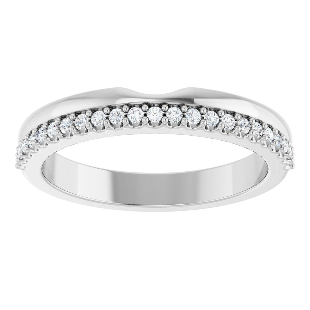 Bezel-Set Accented Engagement Ring or Band