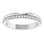 Bezel-Set Accented Engagement Ring or Band