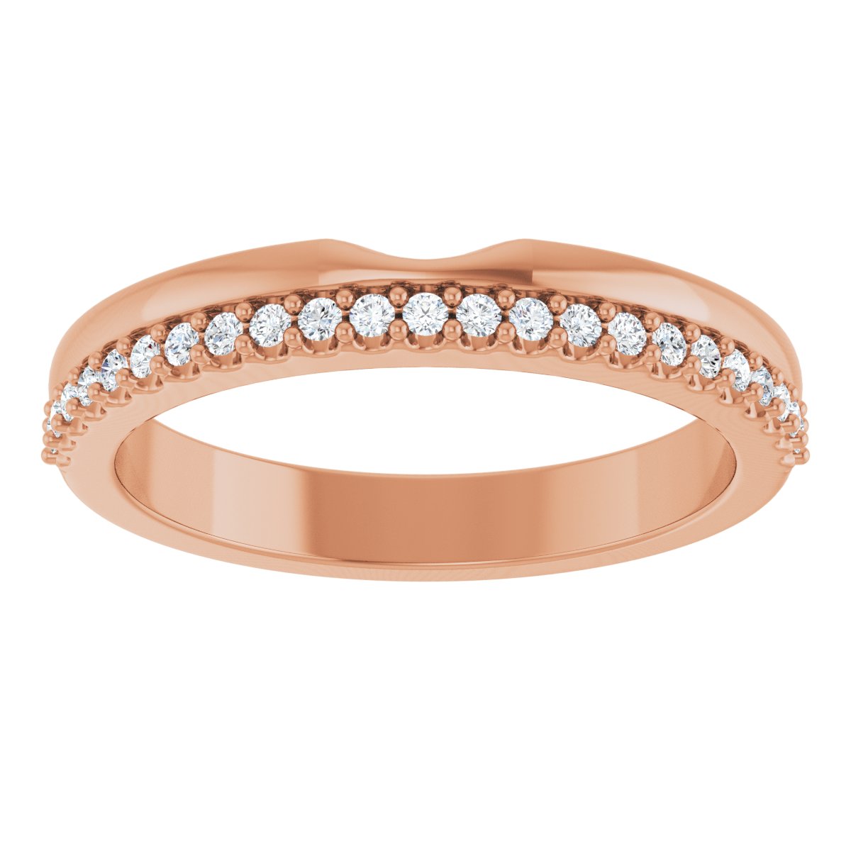 Bezel-Set Accented Engagement Ring or Band