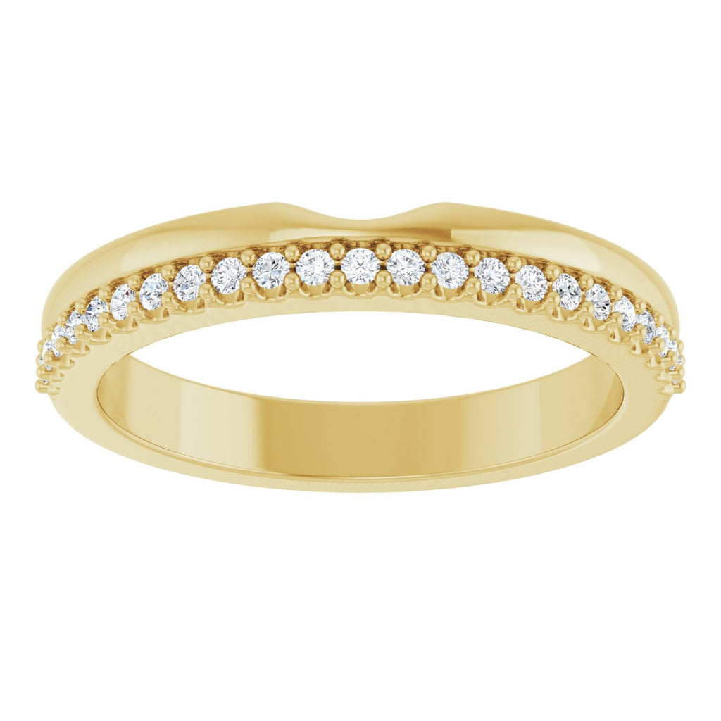 Bezel-Set Accented Engagement Ring or Band