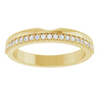 Bezel-Set Accented Engagement Ring or Band