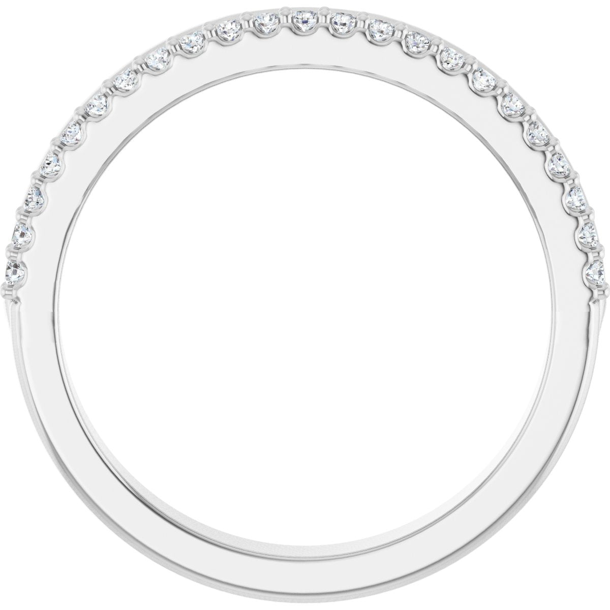 Bezel-Set Accented Engagement Ring or Band