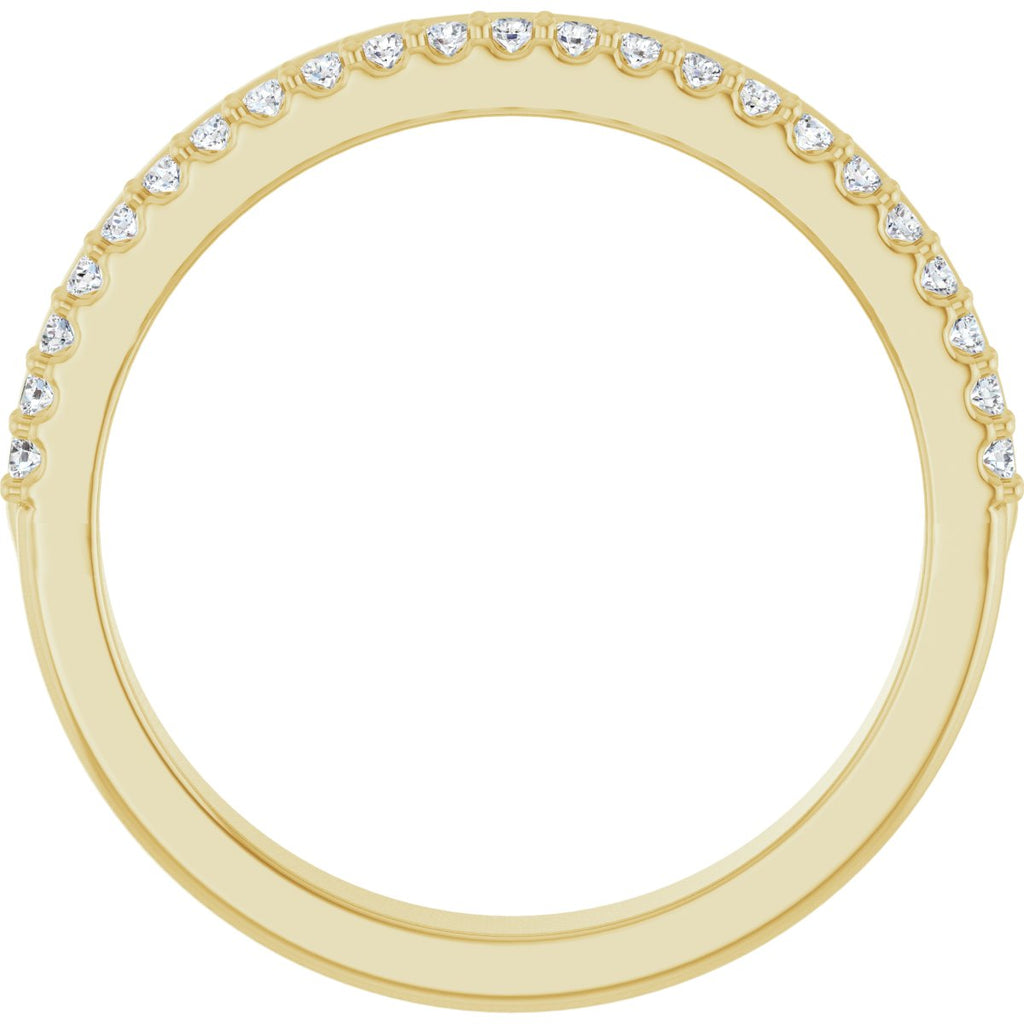 Bezel-Set Accented Engagement Ring or Band
