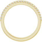Bezel-Set Accented Engagement Ring or Band