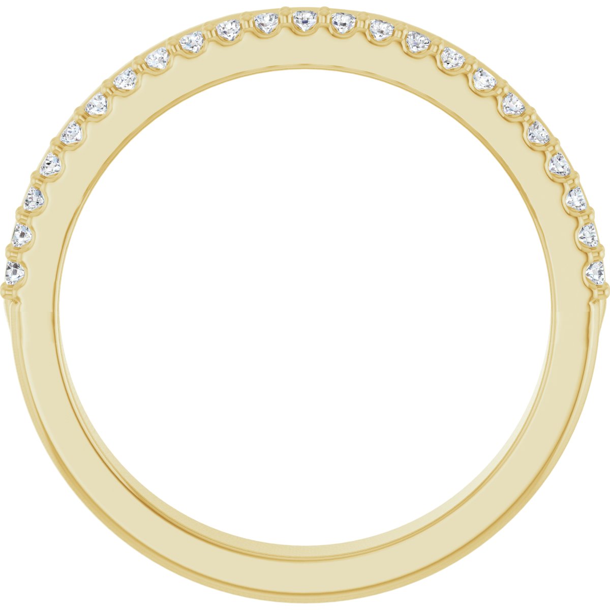 Bezel-Set Accented Engagement Ring or Band