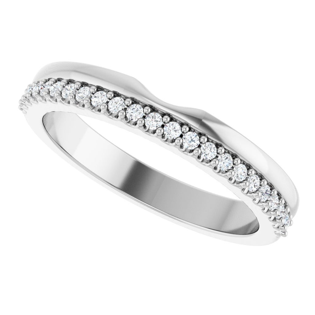 Bezel-Set Accented Engagement Ring or Band