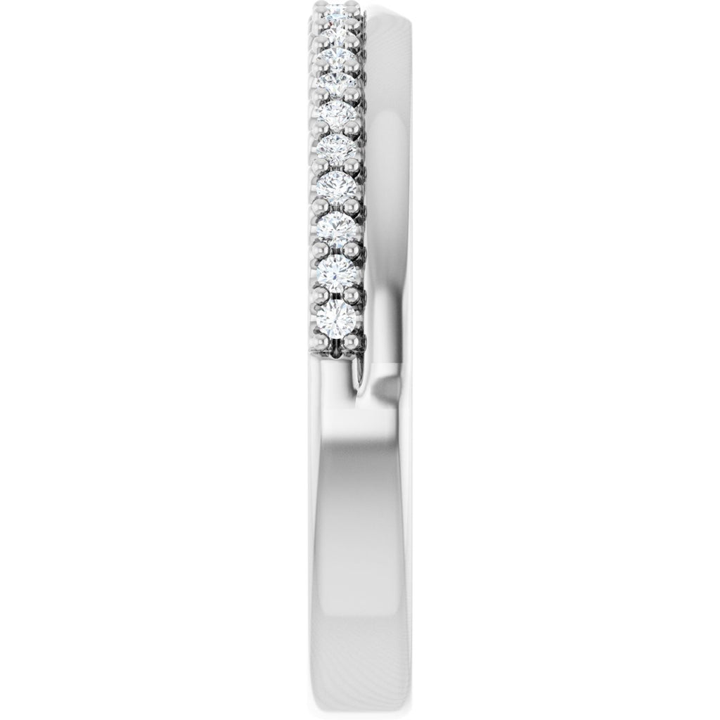 Bezel-Set Accented Engagement Ring or Band