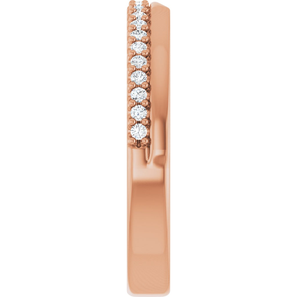 Bezel-Set Accented Engagement Ring or Band