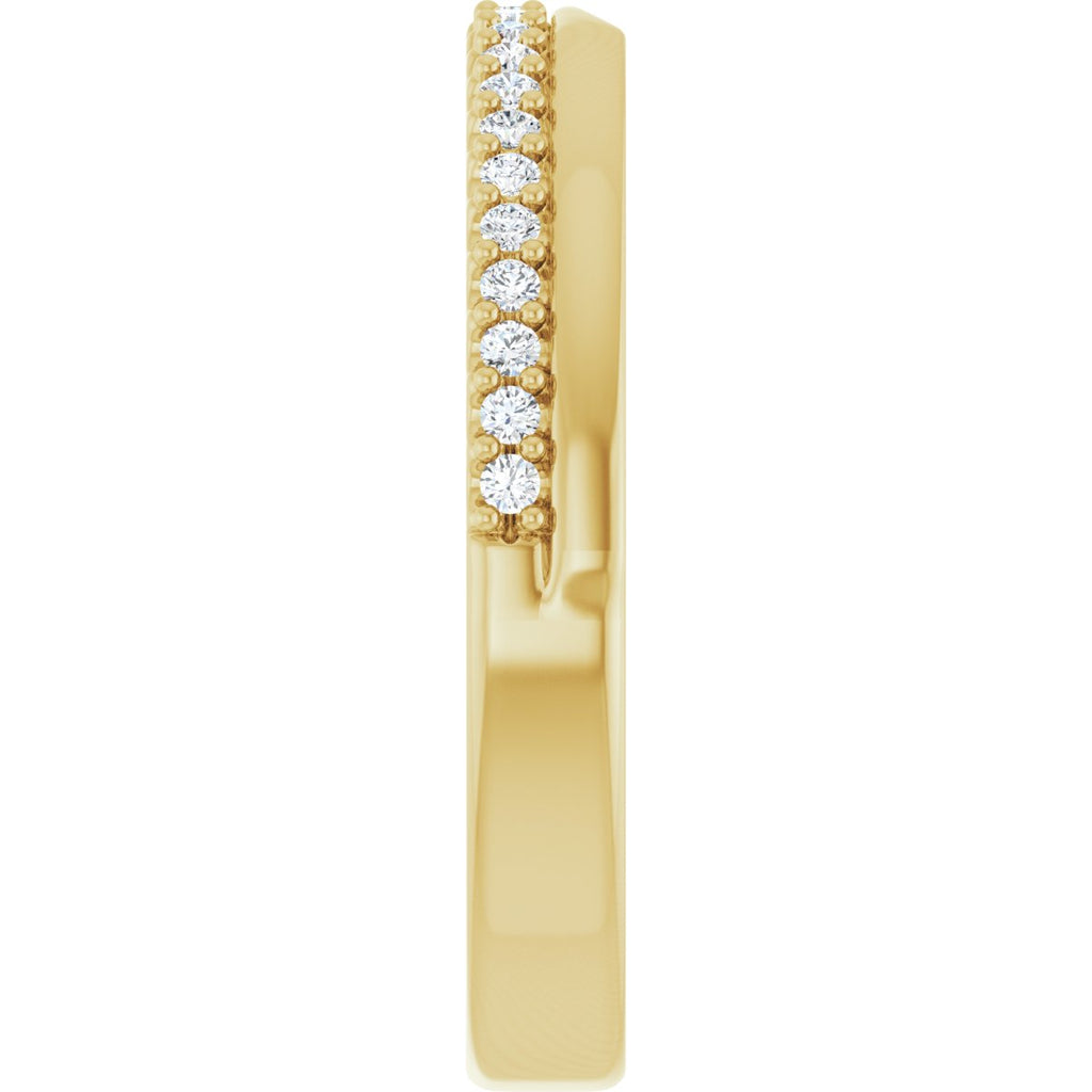 Bezel-Set Accented Engagement Ring or Band